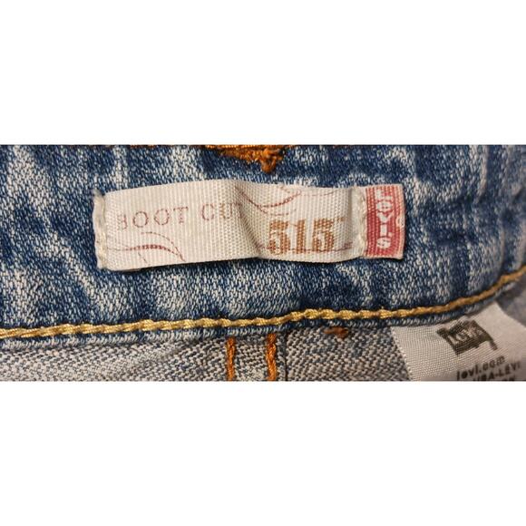 Levis 515 Bootcut Womens 10M 30Wx27L Faded Blue Denim Jeans - Picture 7 of 9